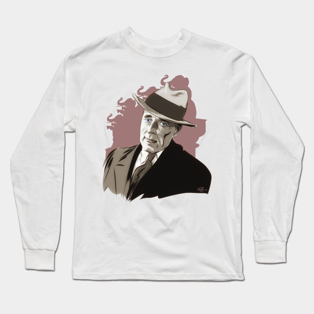 D.W. Griffiths - An illustration by Paul Cemmick Long Sleeve T-Shirt by PLAYDIGITAL2020